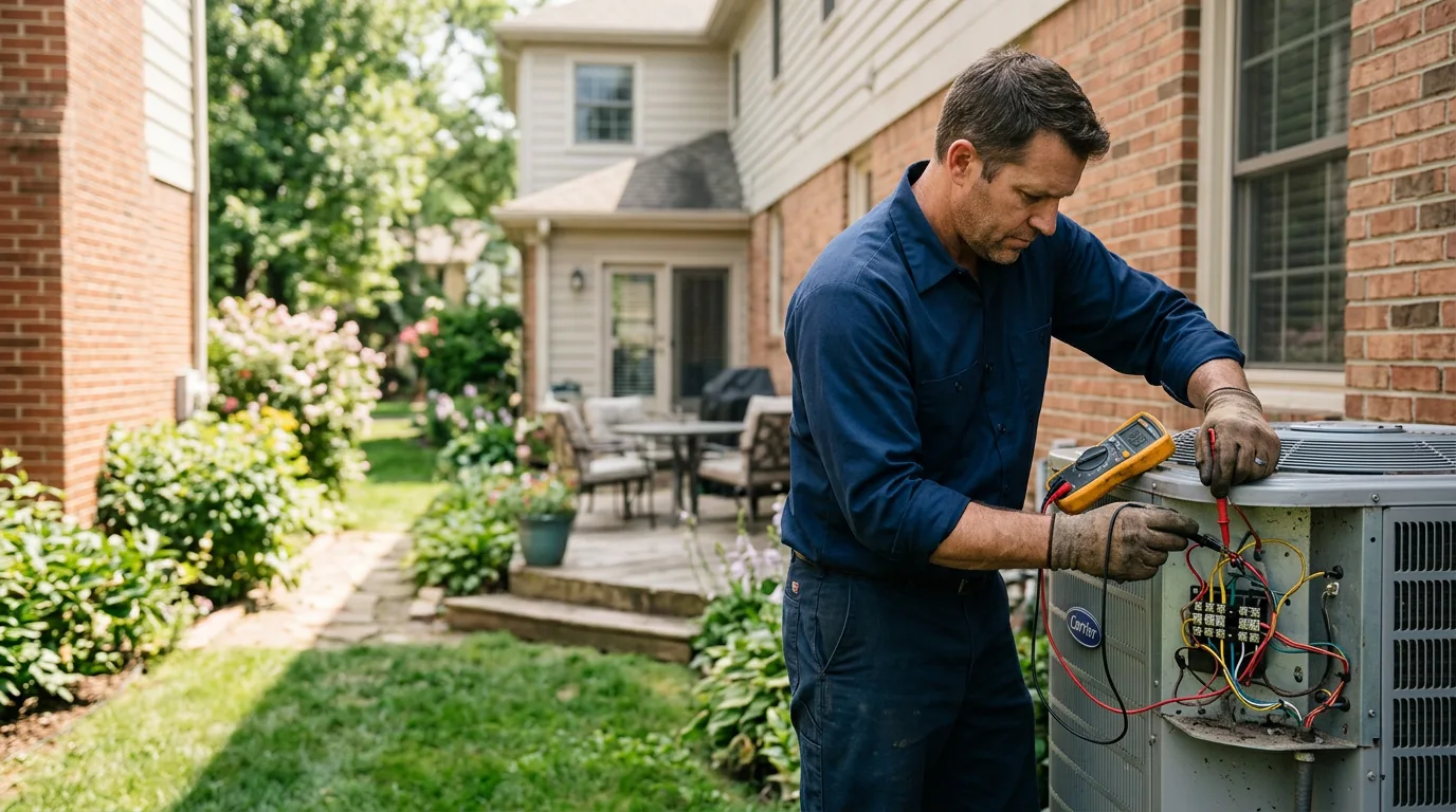 HVAC technician working near Refton, PA